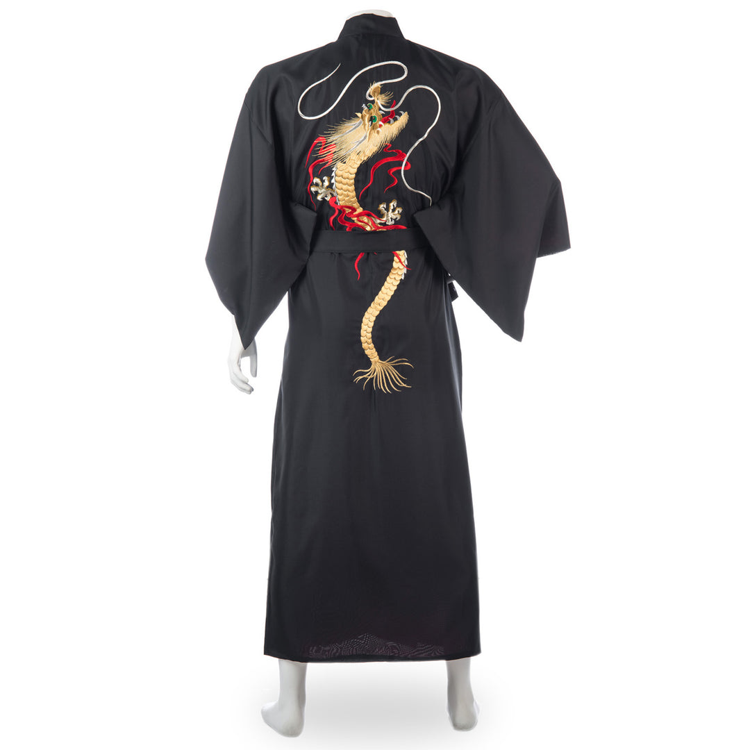 Short dragon Embroided Kimono
