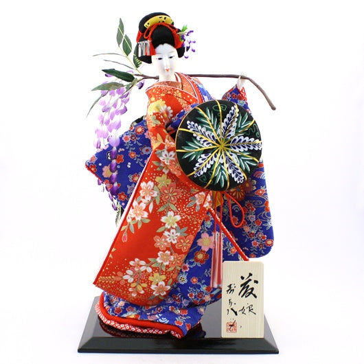 Fujimusume II - doll in silk kimono