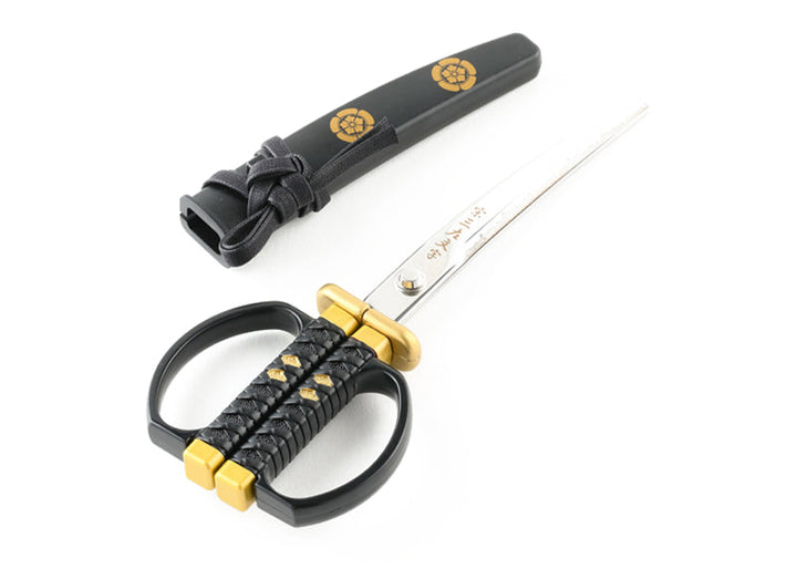 Katana Schere mit Ständer Schwarz