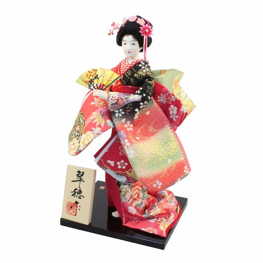 Kinran-Katanugi Ougi - doll in silk kimono