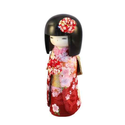 Kyo-Bijin Rote Kokeshi