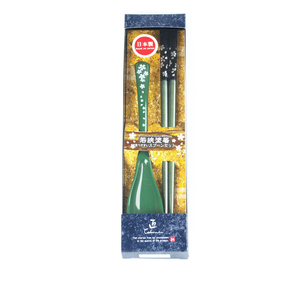 Wakasanuri Grünes Essstäbchen-Set