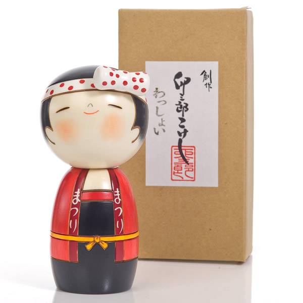 Wassyoi-Mädchen-Kokeshi