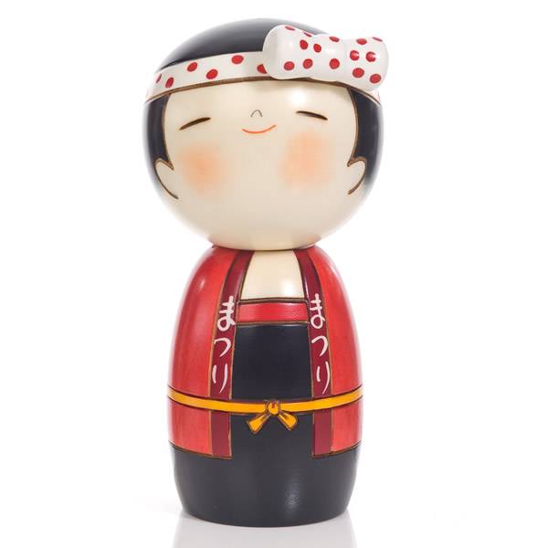 Wassyoi-Mädchen-Kokeshi