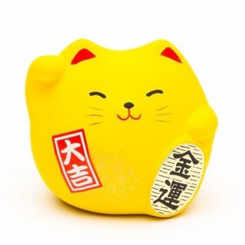 Gelbe Feng-Shui-Manekineko S