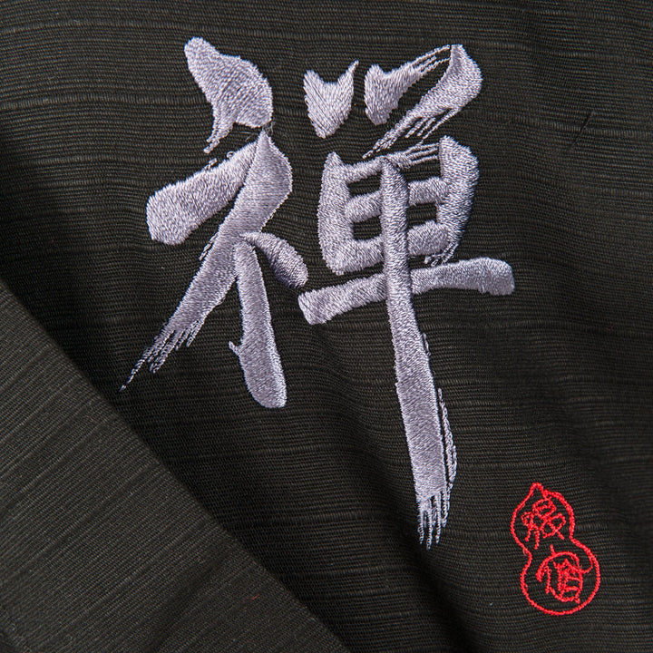 Zen Short Embroided Kimono